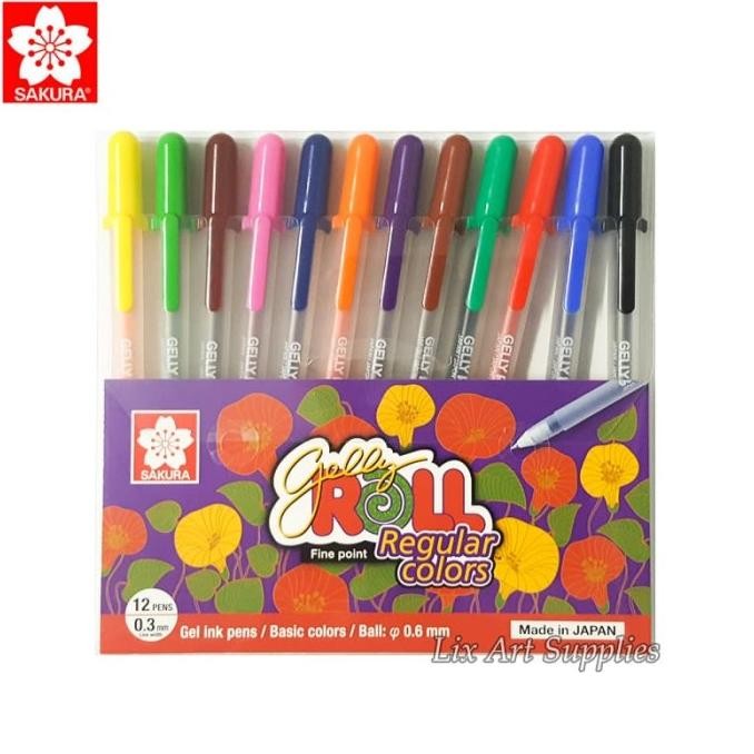 

DISKON Sakura Gelly Roll Pen Classic - Regular Colors Set 12