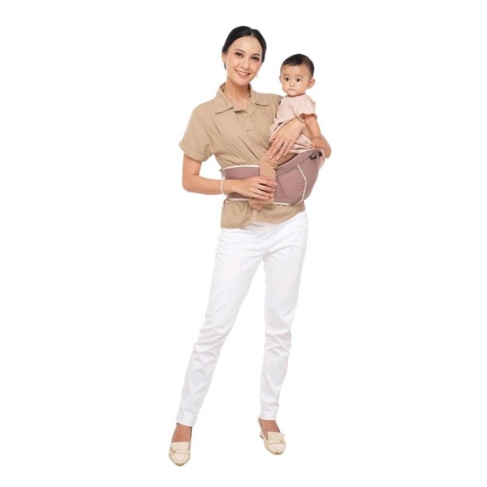 Moms Baby Gendongan Hipseat Airflow + Gendongan 10 in 1 Barley Series