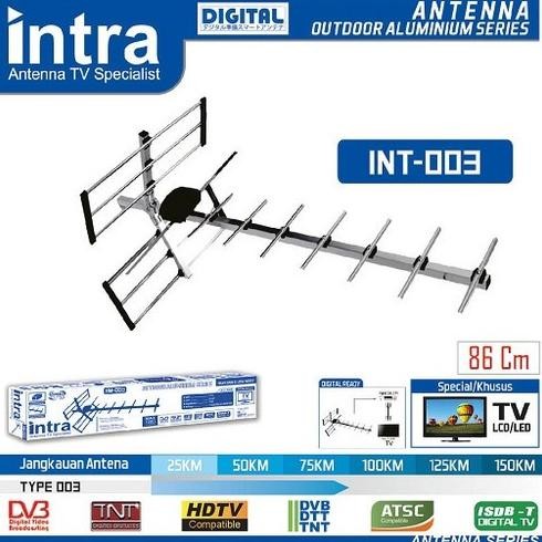ANTENA TV DIGITAL OUTDOOR + KABEL INTRA INT-005 - ANTENA INTRA TERBATAS