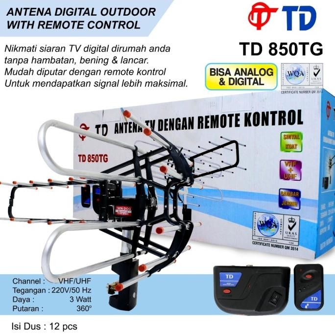 TD/YAMAKAWA ANTENA TV DIGITAL OUTDOOR REMOTE + BOOSTER TD 850TG TERBAIK