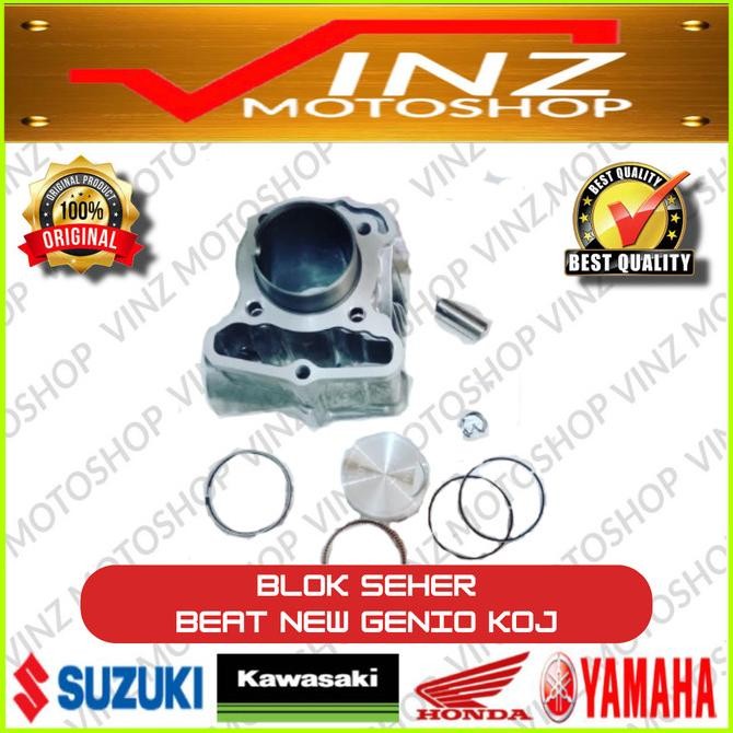 BLOK SEHER ASSY BORING SET MOTOR HONDA GENIO BEAT DELUXE SCOOPY
