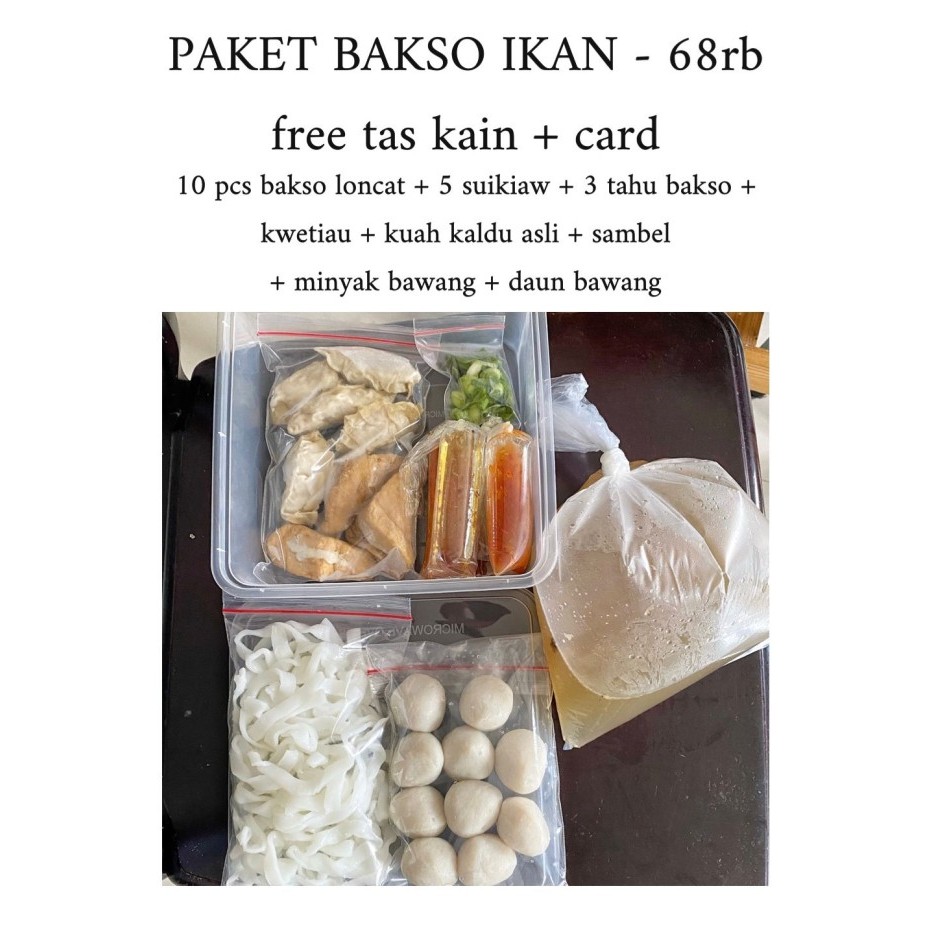 

PAKET BAKSO IKAN - HOMEMADE - READY SETIAP HARI