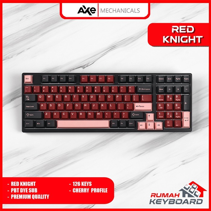 Keycap - Keycaps - Cherry - Red Knight - Pbt Keycap - Double Shot