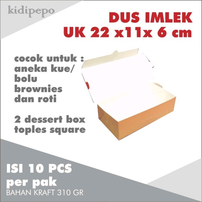 

DUS IMLEK CAKE BOX CNY DUS KUE BOLU BOX BROWNIES HAMPERS IMLEK 22X11X6