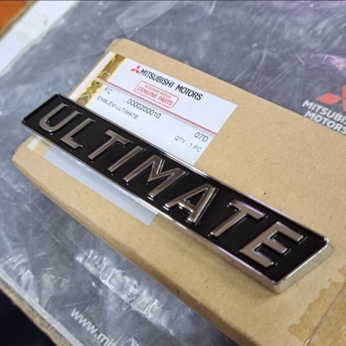 Jual Logo Emblem Ultimate Mitsubishi Pajero Sport Original 2021 - 2023
