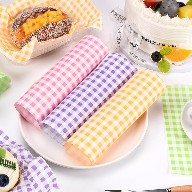 

VIRAL 100Pcs Wax Paper Sandwich Wrapping Paper Kertas Greaseproof Kertas Penggoreng Udara hjg-7