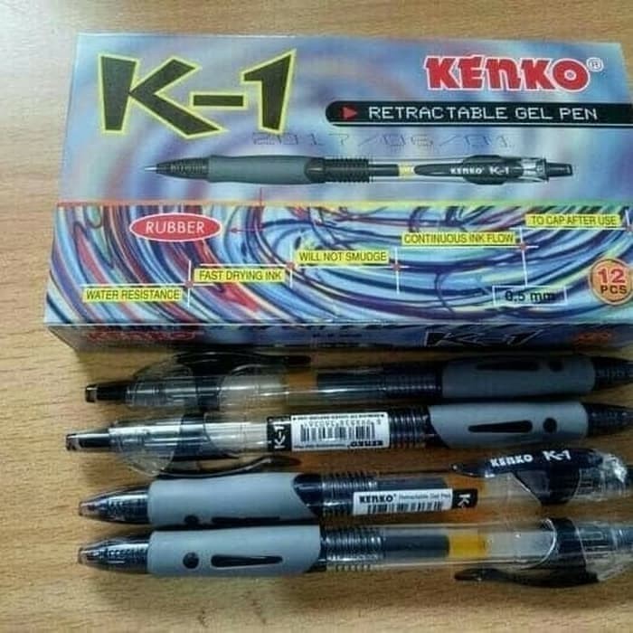 

Pulpen k1 kenko 0.5 hitam 1pak isi 12pc