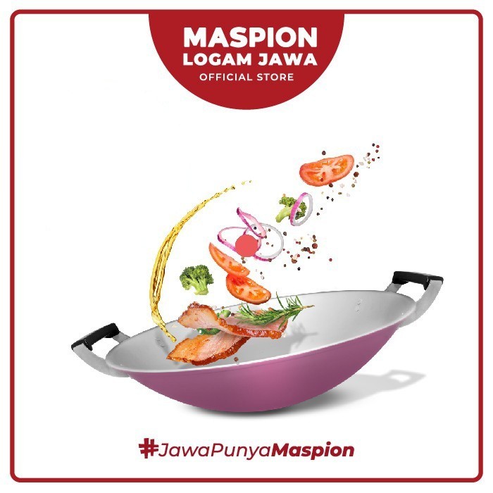 Wajan Penggorengan Maspion Clarita Wok 35Cm Wajan Maspion Penggorengan