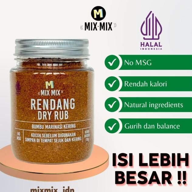 

Rendang Dry Rub Bumbu Marinai Erbaguna 110 Gram