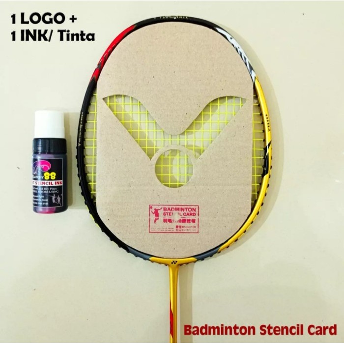 

SALE TERLARIS LOGO/ STENCIL CARD BADMINTON/BULUTANGKIS (KARDUS) + TINTA READYY