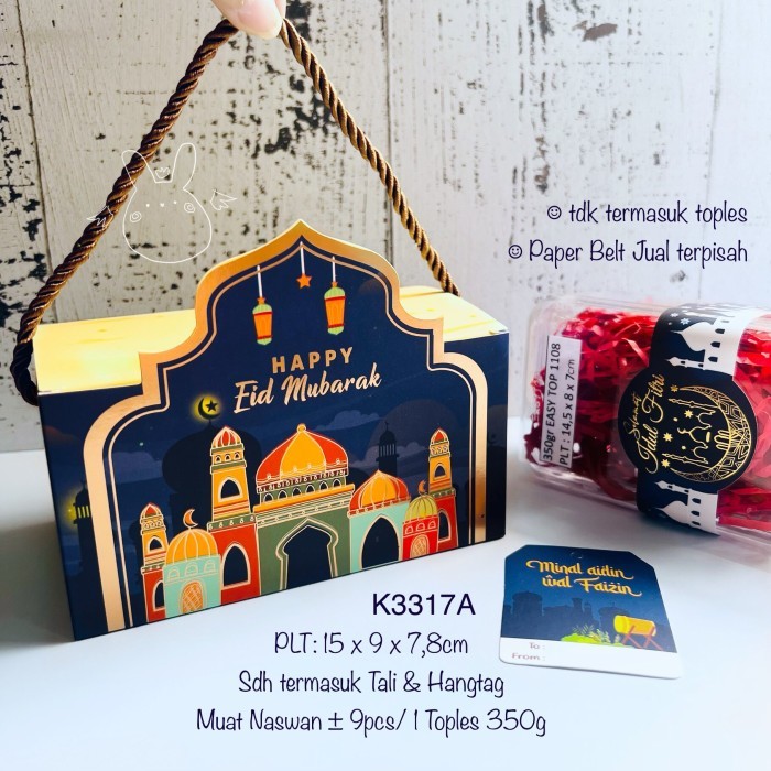 

K3317 Kotak Lebaran Dus Idul Fitri Eid Toples Box Nastar Cookies