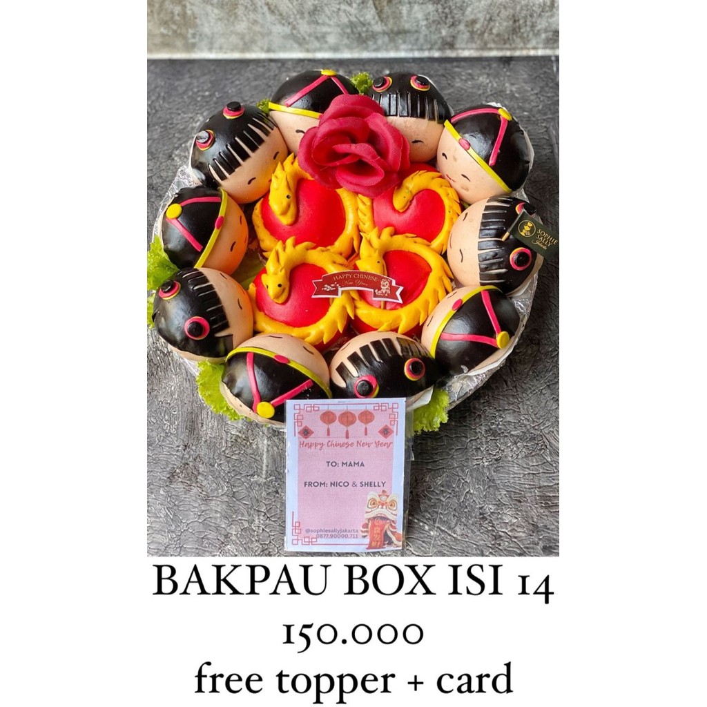 

Bakpau Tampah Hampers Imlek / Cny Edition - Ready Koko Cici Naga