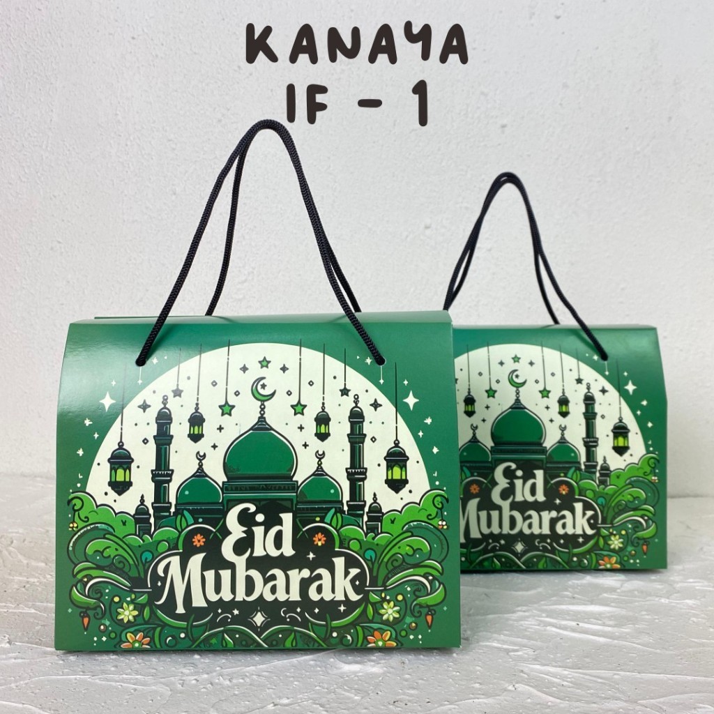 

Selangkah - Kanaya Box 19,5X9X16 Edisi Lebaran Gable Box Kraft Souvenir Gifts Hampers Kue Lebaran