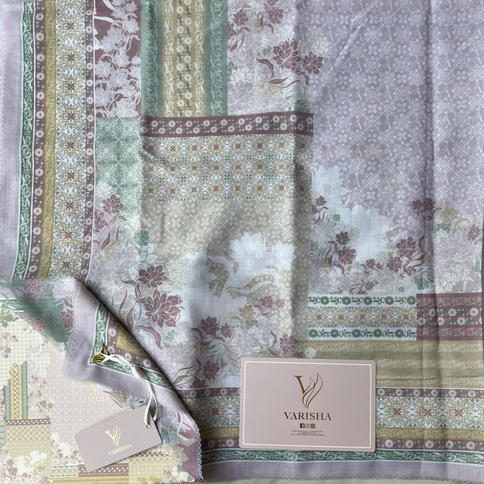 Hijab segi empat motif premium Varisha free box