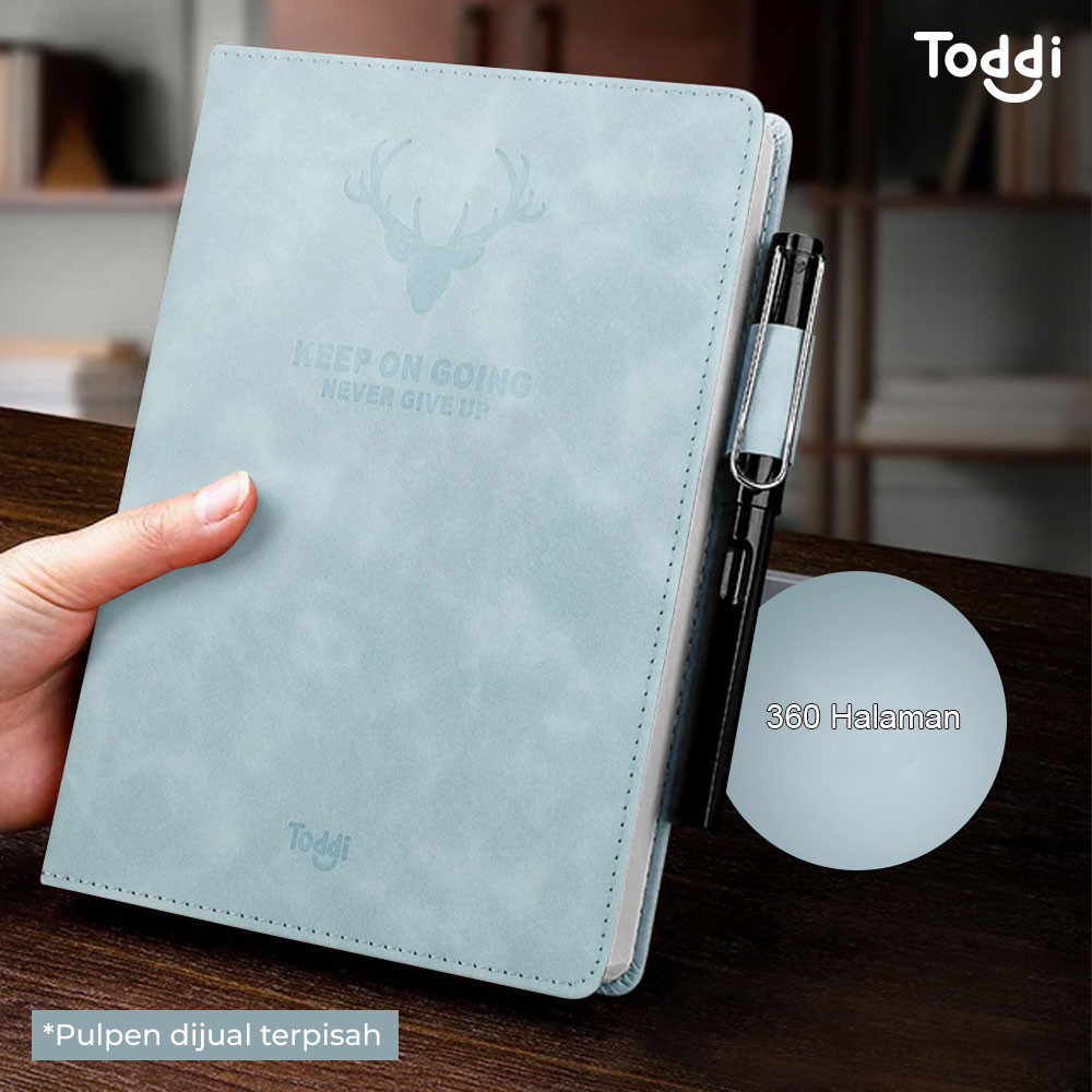 

Toddi Buku Jurnal Hardcover Notebook Diary 80 GSM 360 Halaman Grid - CW-5025