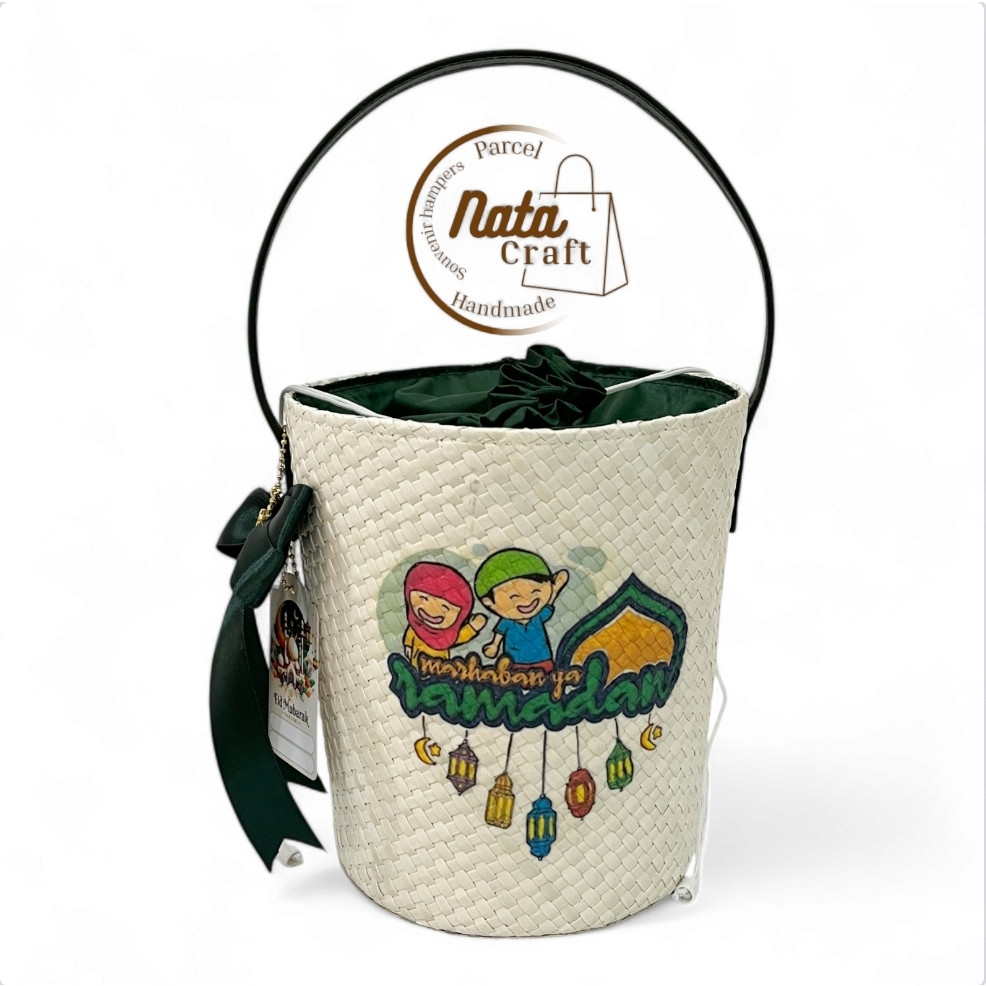 

Natacraft-Tas Hampers Anyaman Decoupage Ramadhan Lebaran Tas Anyaman Parcel