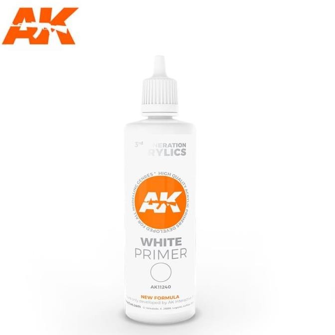 

Promo AK 11240 White Primer 100ml - Surfacer Acrylic Paint Boardgame COD
