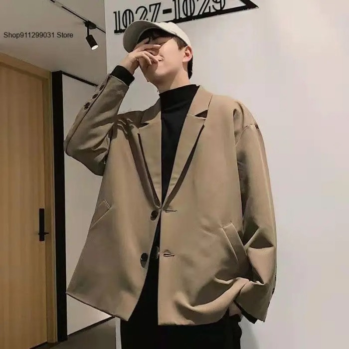 AppleDezign Oversized Elegant Dk Uniform High Street Japan Harajuku Casual Suit