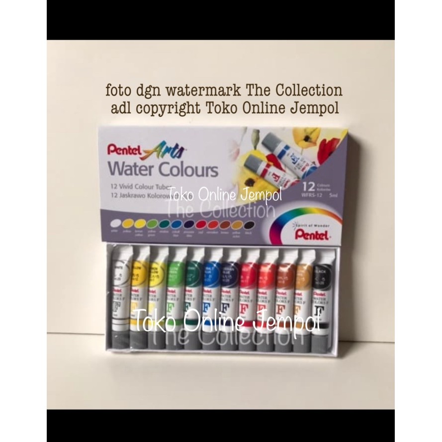 

TERBARU ATK0320PT 12 warna Cat Air PENTEL WFRS 12 Watercolour art color BISA GRAB!
