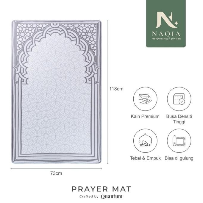 Sajadah Premium Tebal & Empuk Naqia Prayer Mat By Quantum Esmandoren