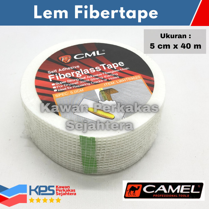 

CAMEL Lakban Lem Gypsum 2" Inch 5cm Kain Kasa Gipsum 5 cm Fibertape