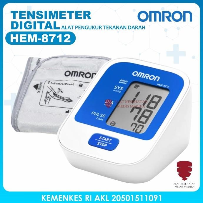 OMRON HEM 8712 TENSIMETER DIGITAL ALAT UKUR TENSI TEKANAN DARAH ORIGINAL DAN TERPERCAYA