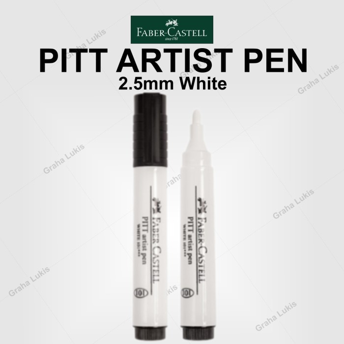 

DISKON FABER-CASTELL PITT ARTIST PEN 2.5MM WHITE