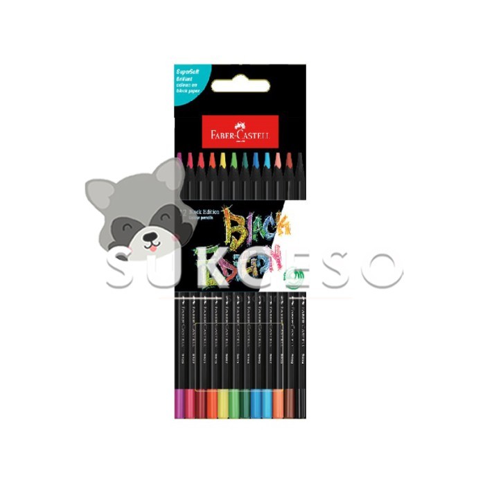 

MURAH Faber Castell Pensil Warna PREMIUM 12 Color Pencil Black Edition