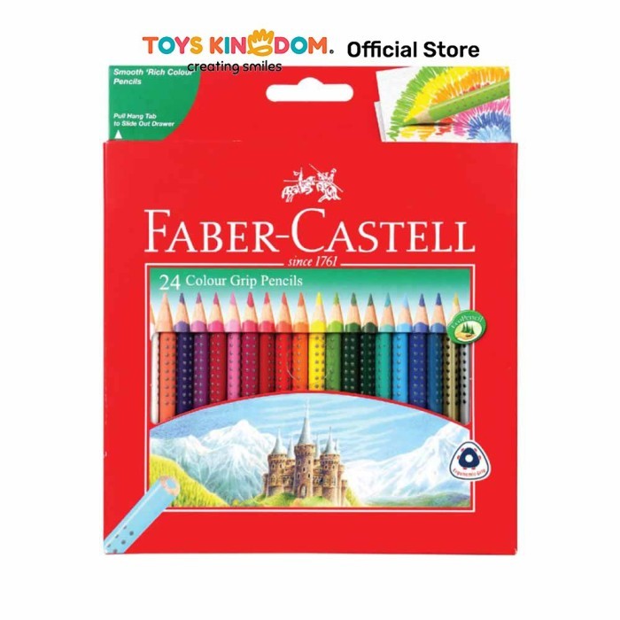 

HRG DISKON Toys Kingdom Faber Castell Set 24 Pcs Pensil Warna Grip 116253