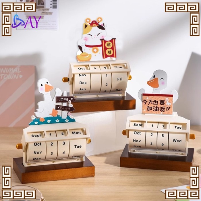 

TERMURAH - Kalender Roda Berputar Rotatable Calender Kalender Masa Aesthertic Calendar Perpetual