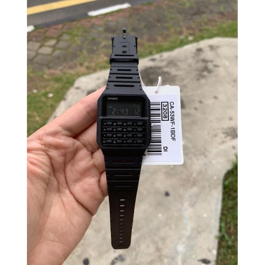 

CASIO CA-53WF-1BDF - JAM TANGAN CALCULATOR / KALKULATOR - HITAM - CA53