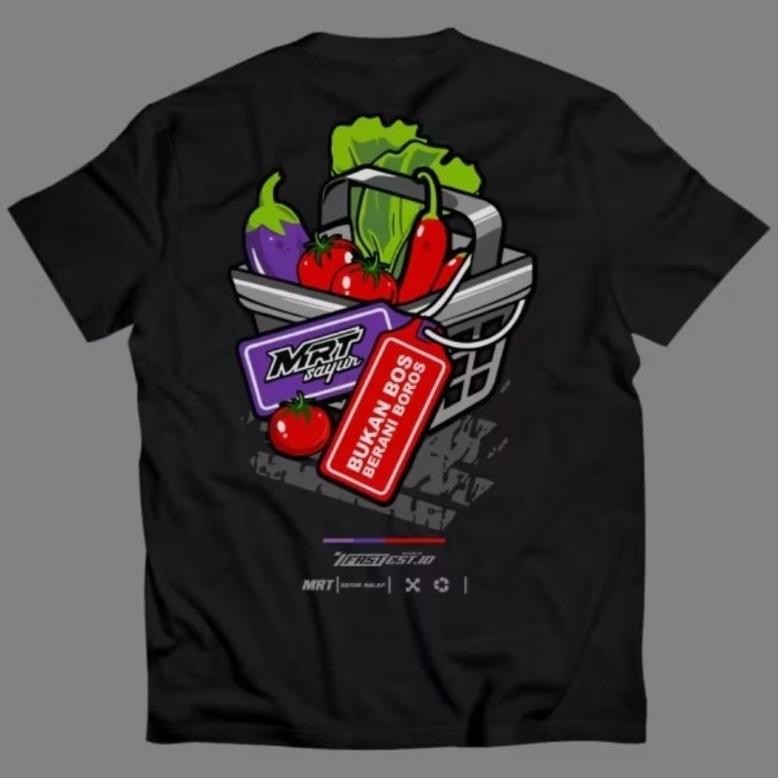 Promo Kaos Sayur Balap V1 Baju Recing Kaos Kata Kata Kaos Pria Wanita Kaos Distro