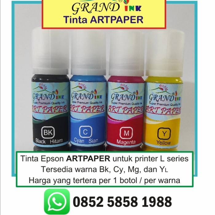 

Tinta Artpaper Grand Ink Diformulasikan Anti Mampet (100 G)