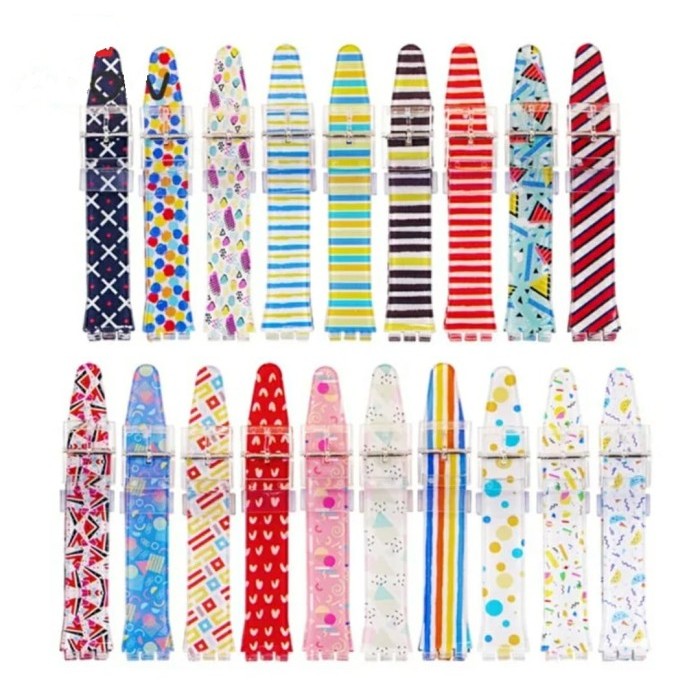 TERBARU Tali Pengganti Jam Tangan Swatch Tali Jam Tali Swatch Karet Motif