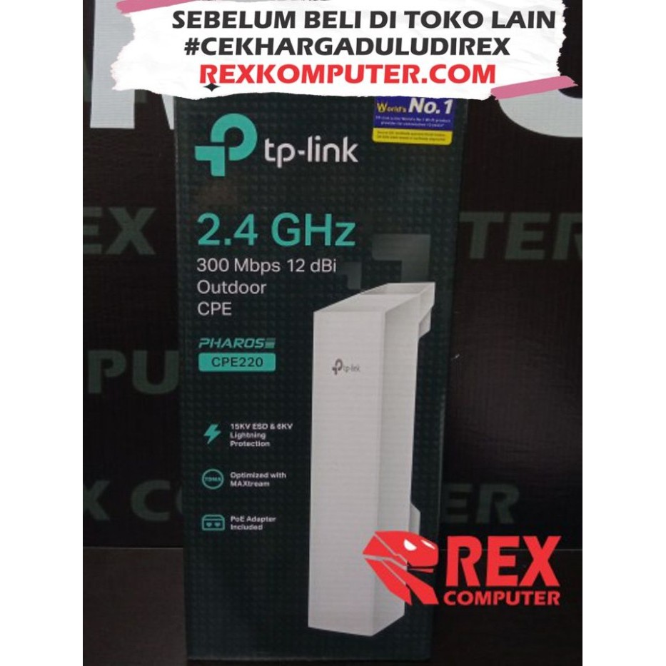 TP-LINK 2.4GHz 300Mbps CPE220 / CPE 220 / CPE-220