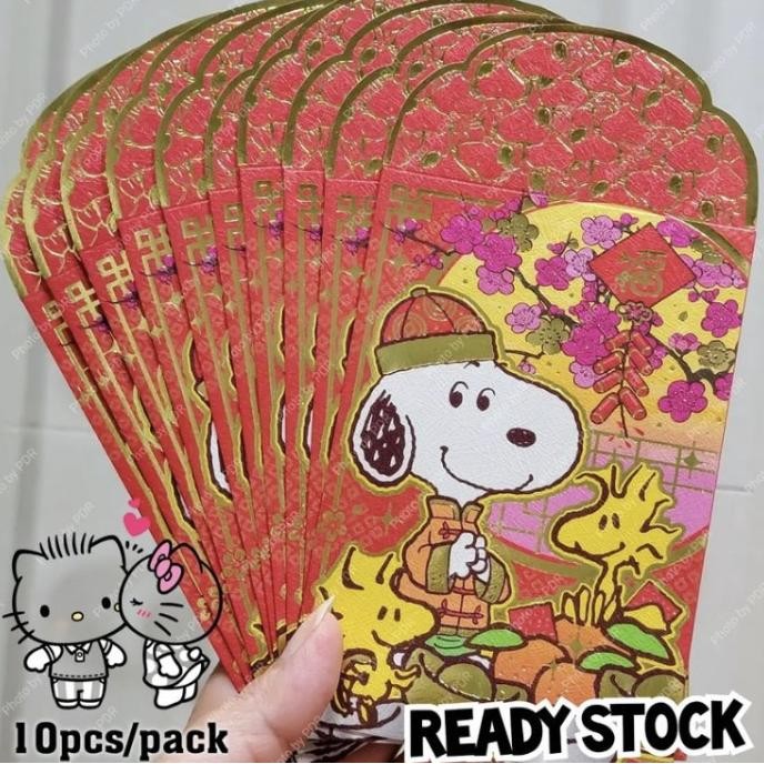 

Amplop Ampao AngPao Peanuts Original isi 10 Snoopy Gong Xi