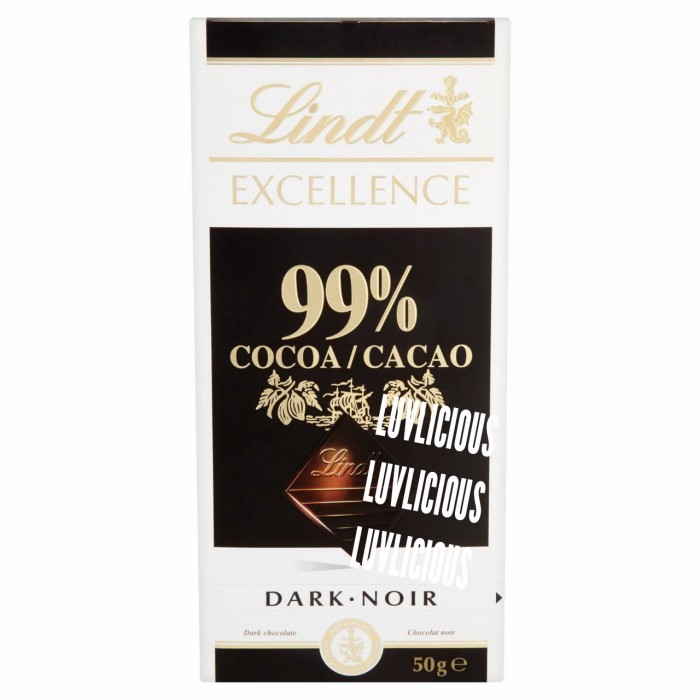 

LINDT EXCELLENCE 99% COCOA CACAO DARK NOIR CHOCOLATE COKELAT COKLAT