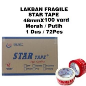 

LAKBAN FRAGILE PUTIH 48MMX100YARD (PERDUS) ASLI
