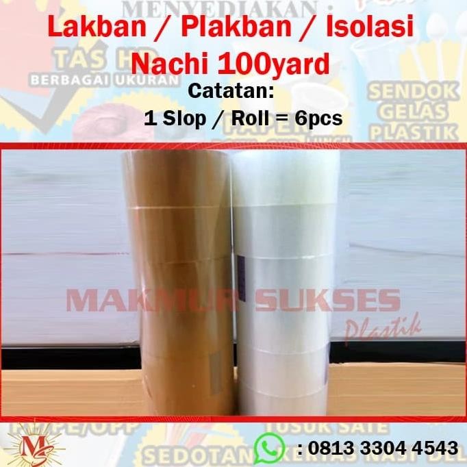 

LAKBAN / PLAKBAN / ISOLASINACHI 100YARD (1ROLL = 6 PCS) ASLI