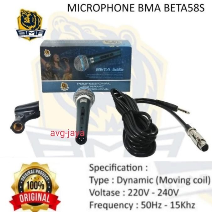 Murah Mic Kabel Bma Beta58S Beta 58S Original