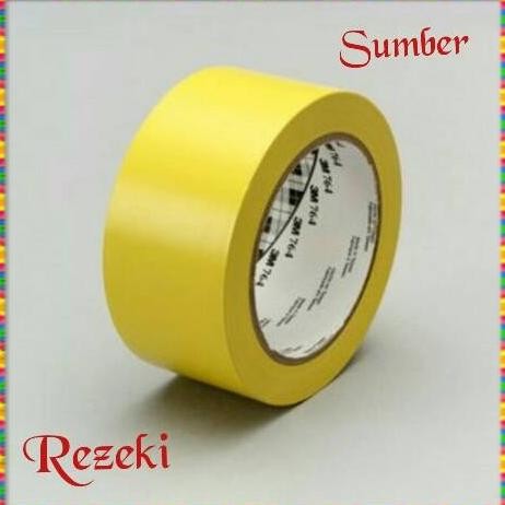 

3M FLOOR MARKING TAPE 764 YELLOW 2"IN X 33M LAKBAN LANTAI ASLI