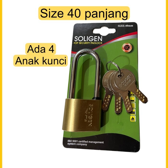 Gembok Soligen Per Original 100% Anti Maling