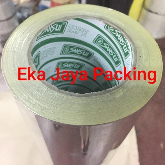 

JUAL LAKBAN SANSUI ALUMINIUM FOIL TAPE LEBAR 1 METER ( 1000MM ) ASLI