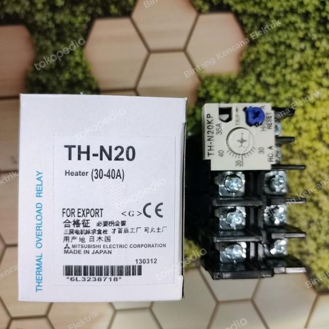 SIAP KIRIM THERMAL OVERLOAD RELAY TOR MITSUBISHI TH-N20 30A-40A THN20 MITSUBISI