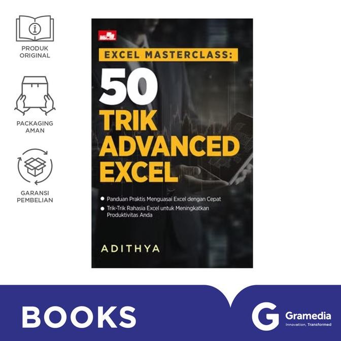 

New Gramedia Buku Excel Masterclass: 50 Trik Advanced Excel