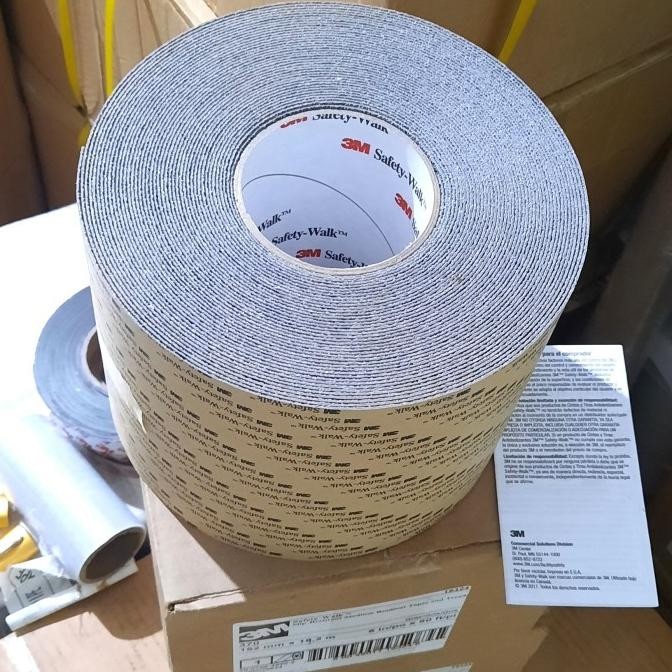 

ANTI SLIP ANTI LICIN TAPE 3M 4 INCH X 18M LAKBAN LANTAI TANGGA 370 ABU GREY ASLI