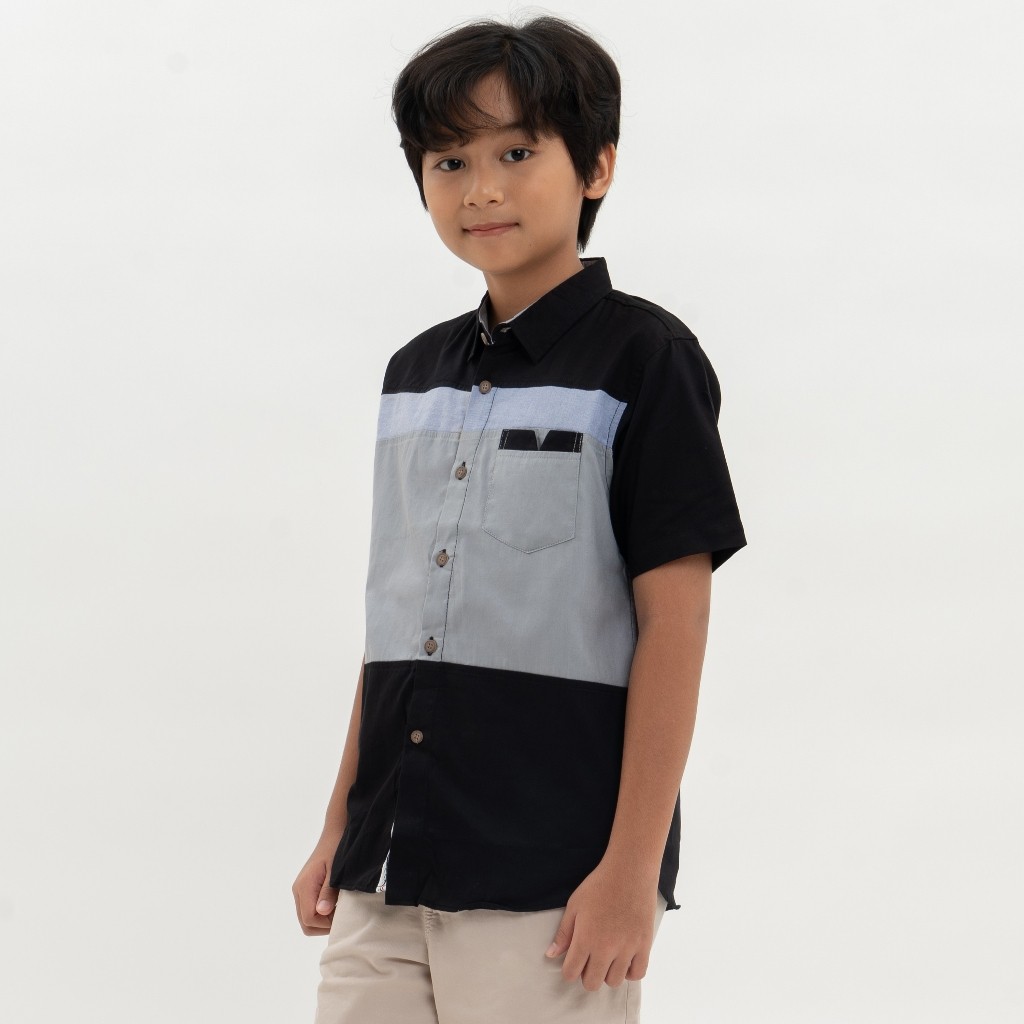 Koko Anak Pakaian Kaos Kerah Tpa Hams Pengajian Santri Pondok Bju Kancing Lakilaki Dewasa Lengan Pan