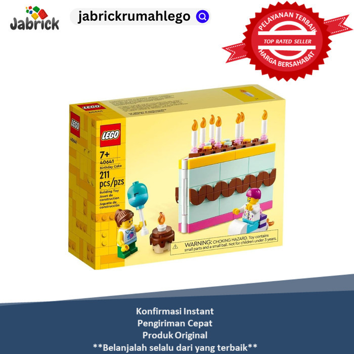 FREE ONGKIR LEGO 40641 Seasonal : Birthday Cake