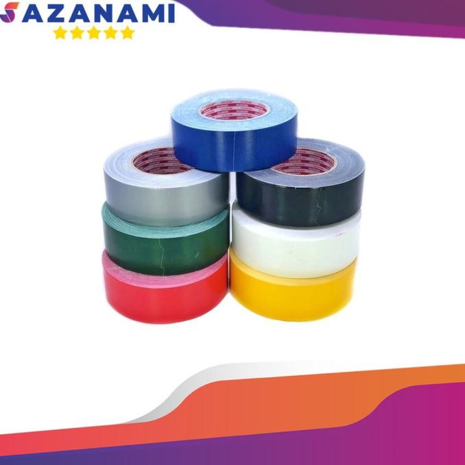 

LAKBAN KAIN HITAM 2" INCH X 45M SAZANAMI CLOTH TAPE WARNA 48MM JUMBO ASLI