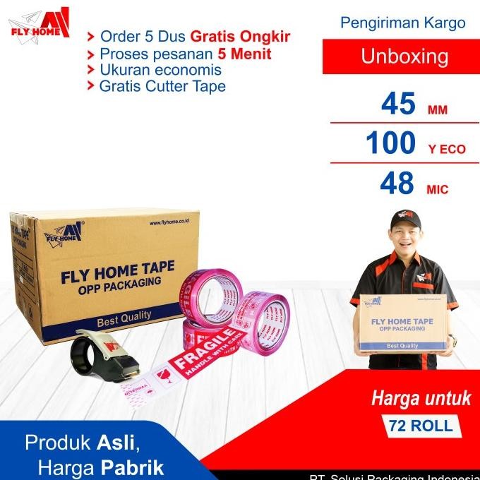 

FLY HOME LAKBAN FRAGILE VIDIO UNBOXING 100 YARD 1 DUS 36PCS ASLI